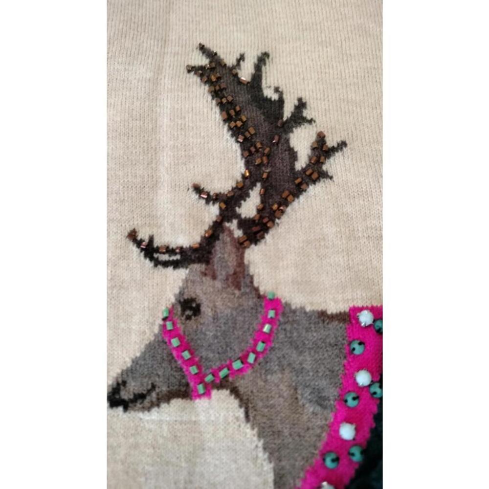 JOULES FESTIVE LUX REINDEER SWEATER, Size 8 - Picture 6 of 15